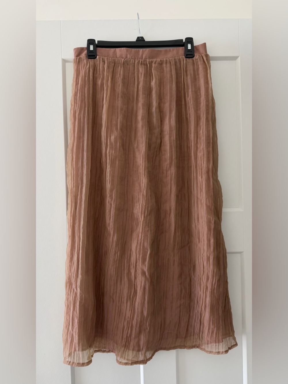 Zara Women’s Wrinkled Effect Elastic Waist Midi Skirt - Medium - Picture 3 of 7